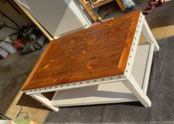 Refinished Two-Tone Coffee Table